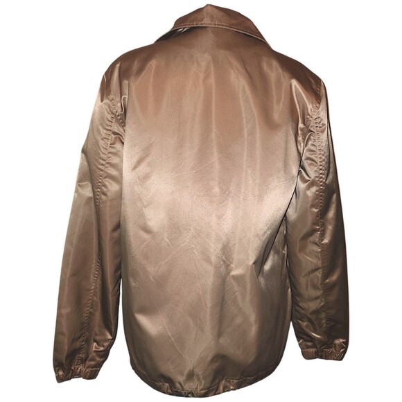 BP. Lightweight Jacket Men’s Medium Shiny Gold Skeleton Hand Windbreaker Button - Picture 7 of 7